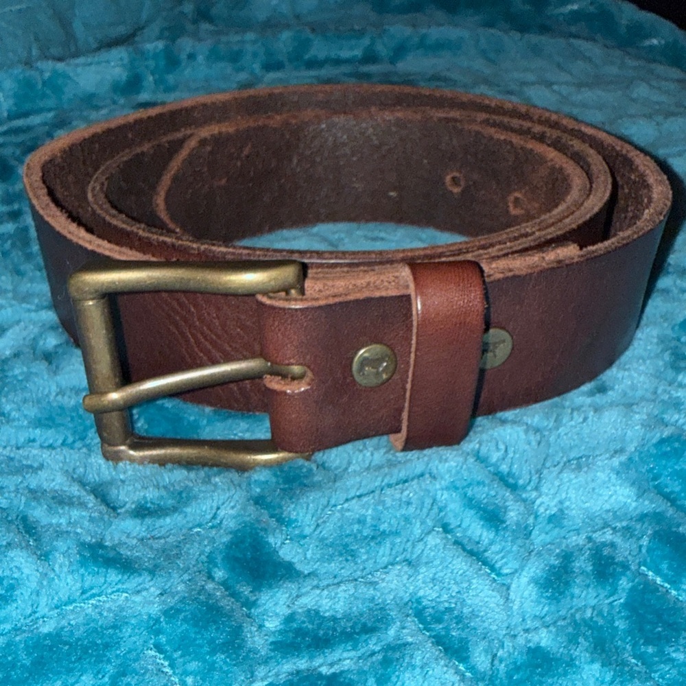 Will Leather Goods Men's Brown Leather Belt - 36